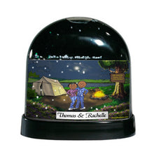 Camping, Couple - Friendly Folks - Snow Globe