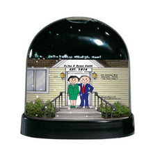 Family Home, Couple - Friendly Folks Personalized Snow Globe
