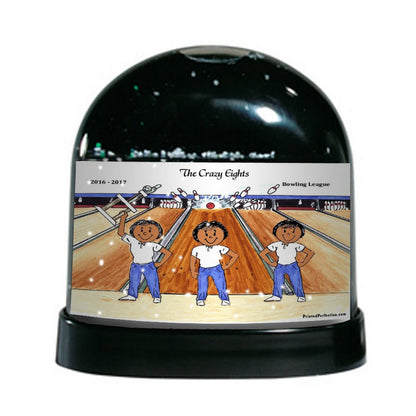 Bowlers, Bowling League, 3 Females - Friendly Folks - Snow Globe