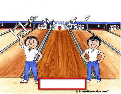 Bowlers, Bowling League, 2 Females - Friendly Folks - Snow Globe