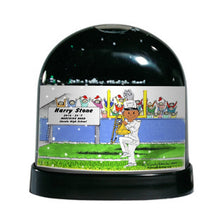 Marching Band, Trombone (white uniform), Male - Friendly Folks Personalized Snow Globe