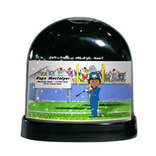 Marching Band, Clarinet (blue uniform), Female - Friendly Folks Personalized Snow Globe