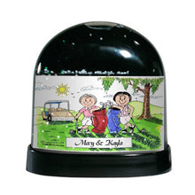 Golf Friends, 2 Females - Friendly Folks Personalized Snow Globe