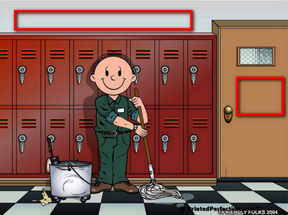Janitor, Custodian Cartoon - Friendly Folks Personalized Snow Globe