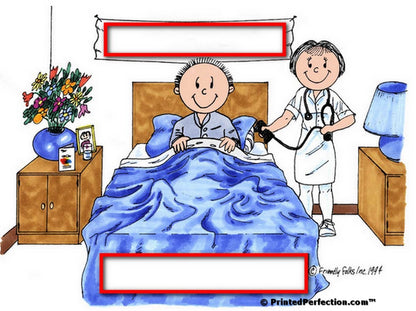 Nurse, Female with Adult Male Patient - Friendly Folks Personalized Snow Globe