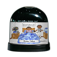 Nurse, Female with Adult Female Patient - Friendly Folks Personalized Snow Globe