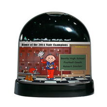 Coach, Football (standard uniform), Male - Friendly Folks Personalized Snow Globe