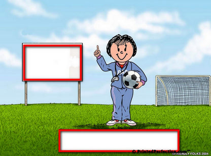 Coach - Soccer, Female - Friendly Folks Personalized Snow Globe
