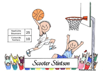 Basketball Player - White Uniform, Male - Friendly Folks image 0