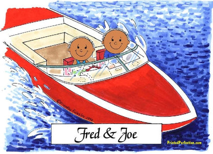 Boating, Friends - Two Males - Friendly Folks image 1