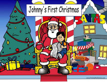 Santa Visit with Boy - NTT Personalized Snow Globe