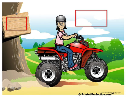 ATV Rider, Female - Name That Toon
