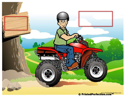 ATV Rider, Male - NTT Personalized Snow Globe