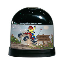 ATV - Four Wheeler Rider, Male - Friendly Folks Personalized Snow Globe