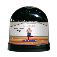 Yoga, Male - Friendly Folks Personalized Snow Globe