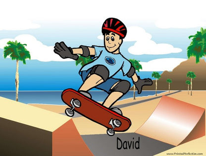 Skateboarding, Skateboarder, Male - NTT Personalized Snow Globe