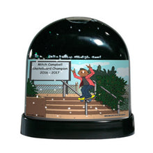 Skateboarding, Skateboarder, Male - Friendly Folks Personalized Snow Globe