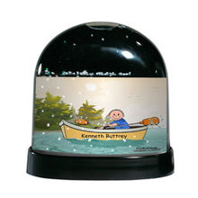Rowboat, Male - Friendly Folks Personalized Snow Globe