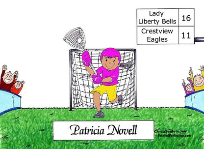 Lacrosse Player, Female- Friendly Folks image 1