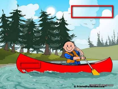 Canoe, Male - Friendly Folks - Snow Globe Gift