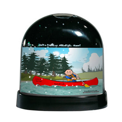 Canoe, Male - Friendly Folks - Snow Globe Gift