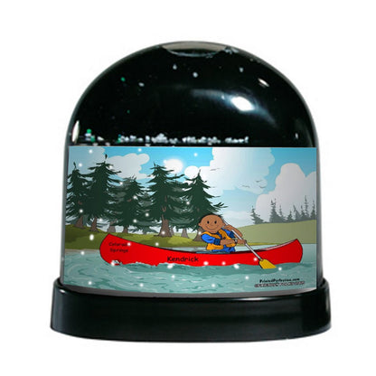 Canoe, Male - Friendly Folks - Snow Globe Gift