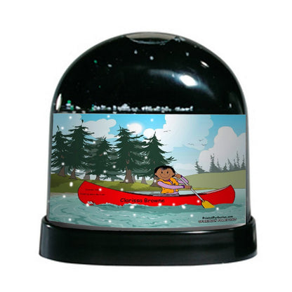 Canoe, Female - Friendly Folks - Snow Globe Gift