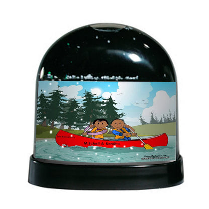 Canoe, Couple - Friendly Folks - Snow Globe Gift