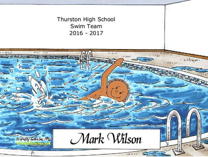 Swimmer, Male - Friendly Folks image 1