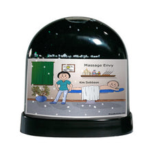 Massage Therapist, Female with Male Patient - Friendly Folks - Snow Globe Gift