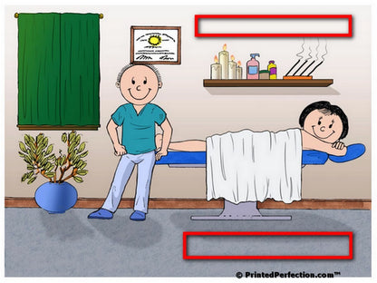 Massage Therapist, Male with Female Patient - Friendly Folks Personalized Snow Globe