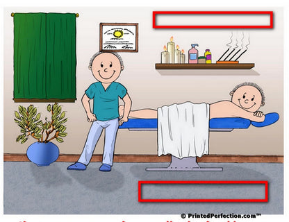 Massage Therapist, Male with Male Patient - Friendly Folks Personalized Snow Globe