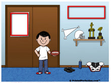 Football Fan, Boy - Friendly Folks Personalized Snow Globe