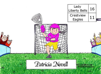 Lacrosse Player, Female- Friendly Folks image 0