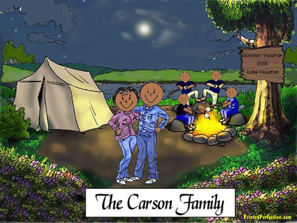 Camping, Couple with 4 Children - Friendly Folks image 1