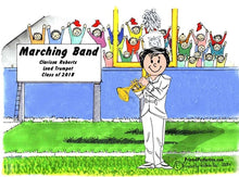 Trumpet - Marching Band - White Uniform, Female - Friendly Folks image 0