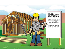 Construction Worker, Builder, Male - NTT Personalized Snow Globe
