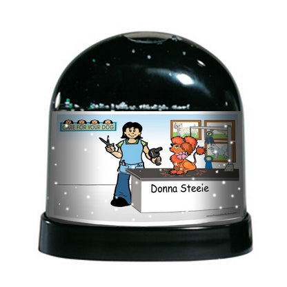 dog-groomer-female-ntt-personalized-snow-globe