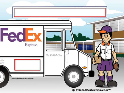 Fedex Driver, Female - NTT Personalized Snow Globe