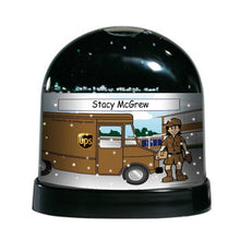 ups-driver-female-ntt-personalized-snow-globe
