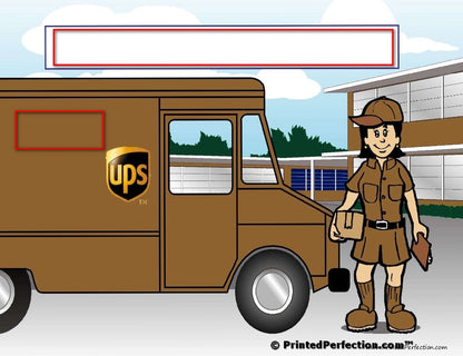 UPS Driver, Female - NTT Personalized Snow Globe