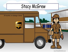 UPS Driver, Female - NTT Personalized Snow Globe