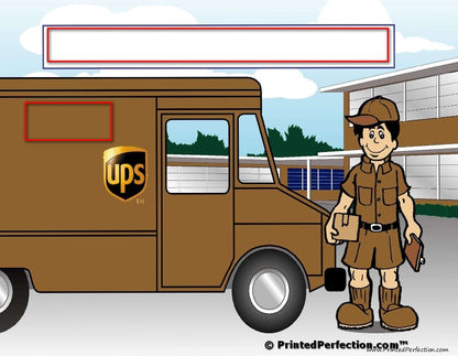 UPS Driver, Male - NTT Personalized Snow Globe