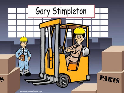 Forklift Driver, Male - NTT Personalized Snow Globe