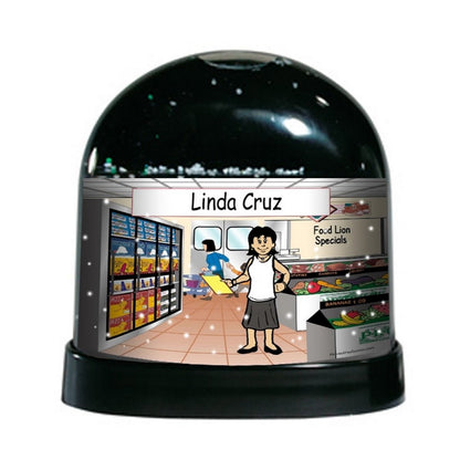 grocery-store-worker-female-ntt-personalized-snow-globe