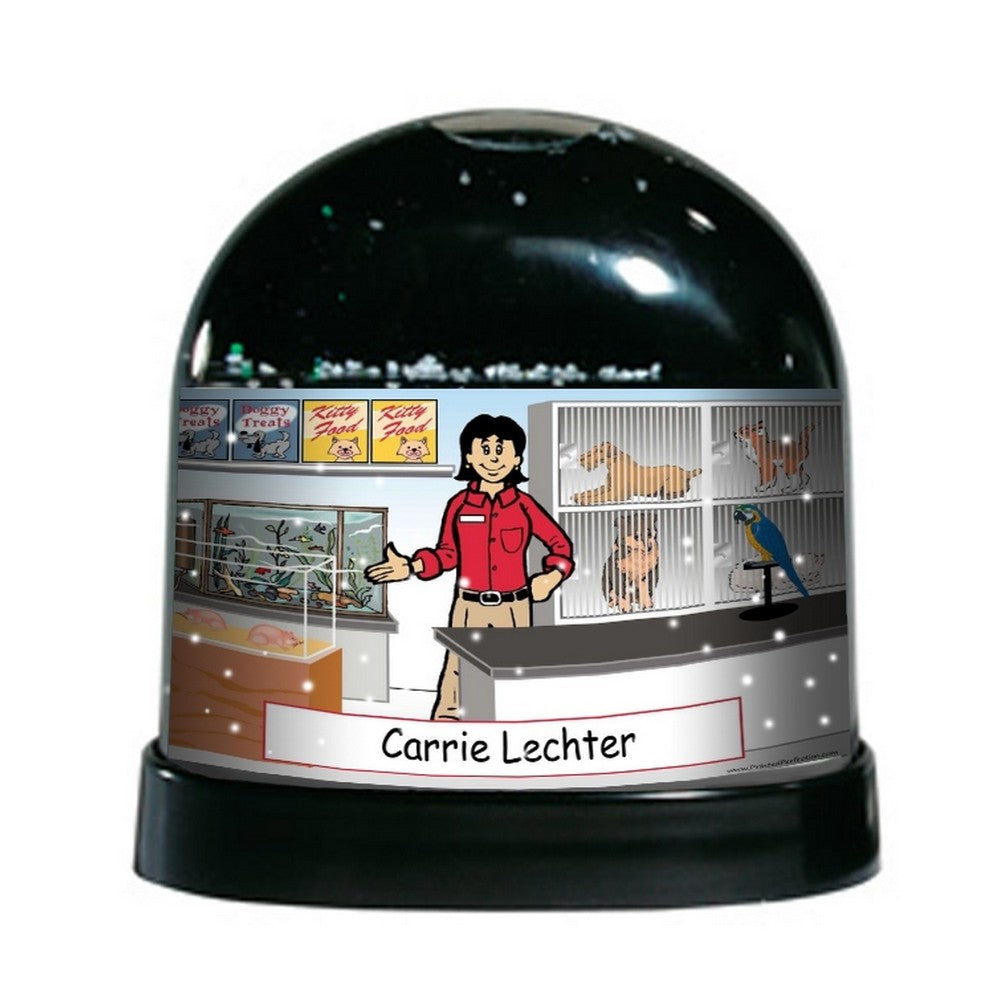 pet-store-worker-female-ntt-personalized-snow-globe