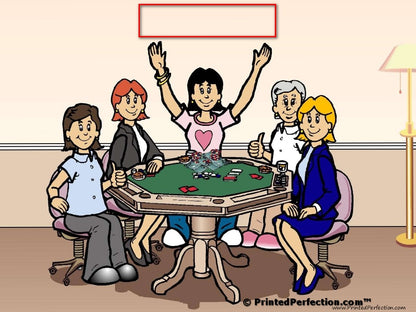 Poker Player, Female - NTT Personalized Snow Globe