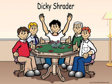 Poker Player, Male - NTT Personalized Snow Globe