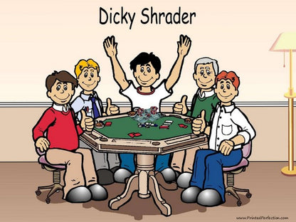 Poker Player, Male - NTT Personalized Snow Globe