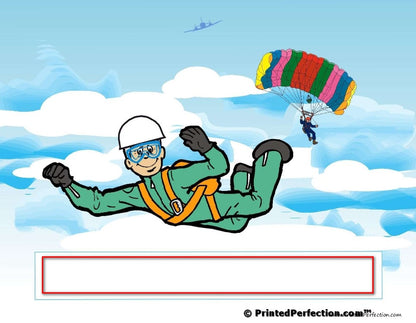 Skydiving, Grandpa - NTT Personalized Snow Globe
